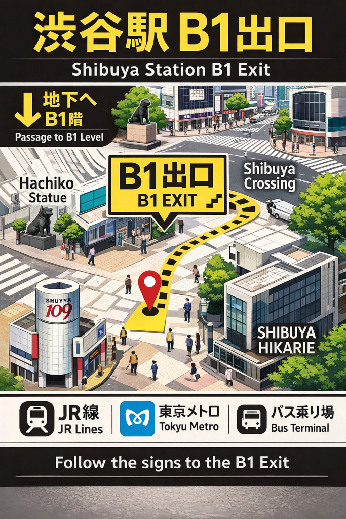 渋谷駅 B1出口