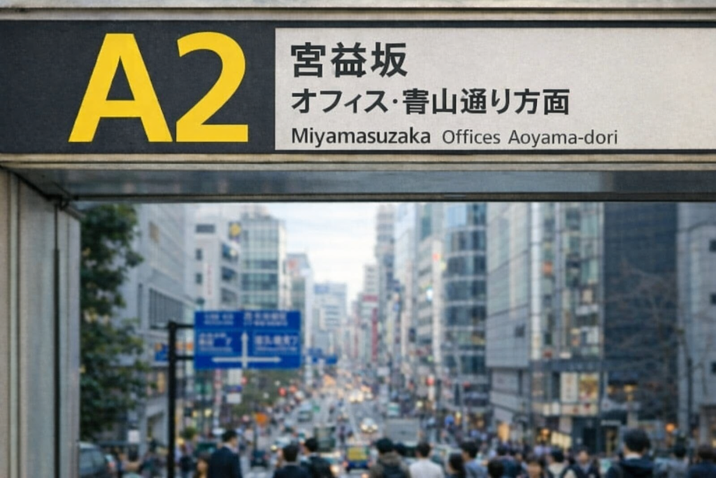 渋谷駅　A2出口